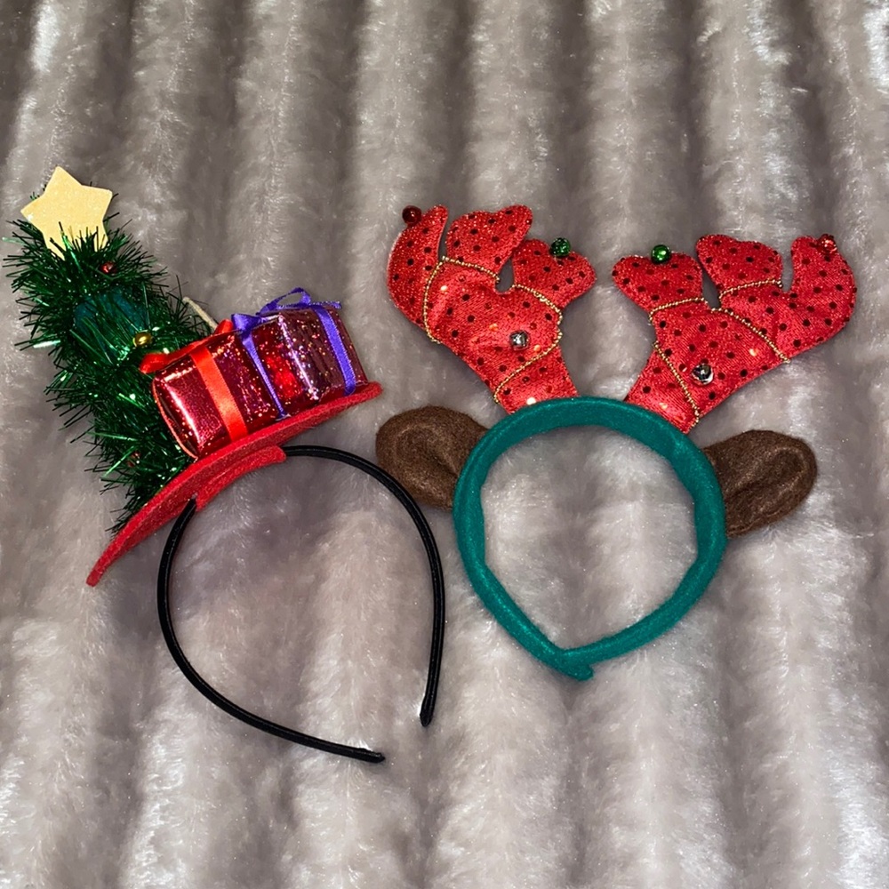 🎄 Holiday Headbands -Sold as set 🎅🏽